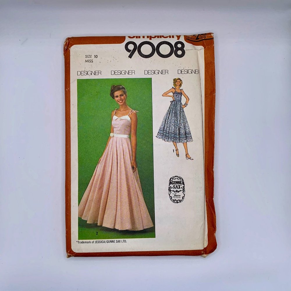 RARE 1979 SIMPLICITY 9008 MISS GUNNE SAX SEWING PATTERN UNCUT JESSICA MCCLINTOCK